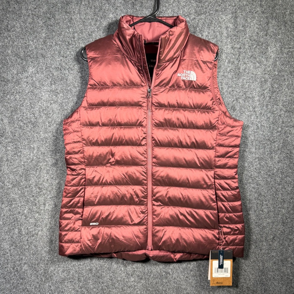 The North Face Aconcagua Vest Womens L Wild Ginger 550 Down NF0A4R3F6R4-L
